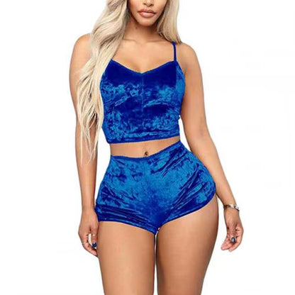 2-pc Velvet Sleepwear