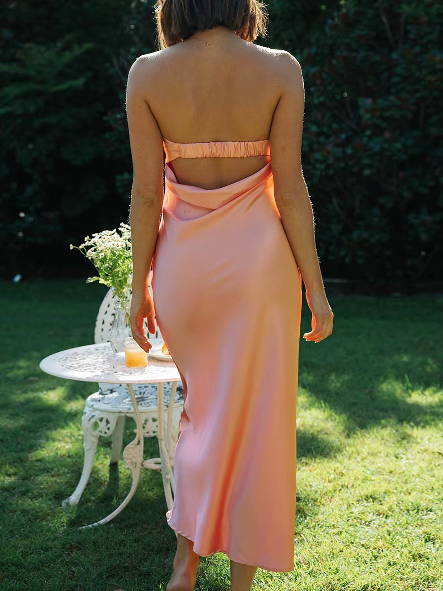 Silk Long Dress