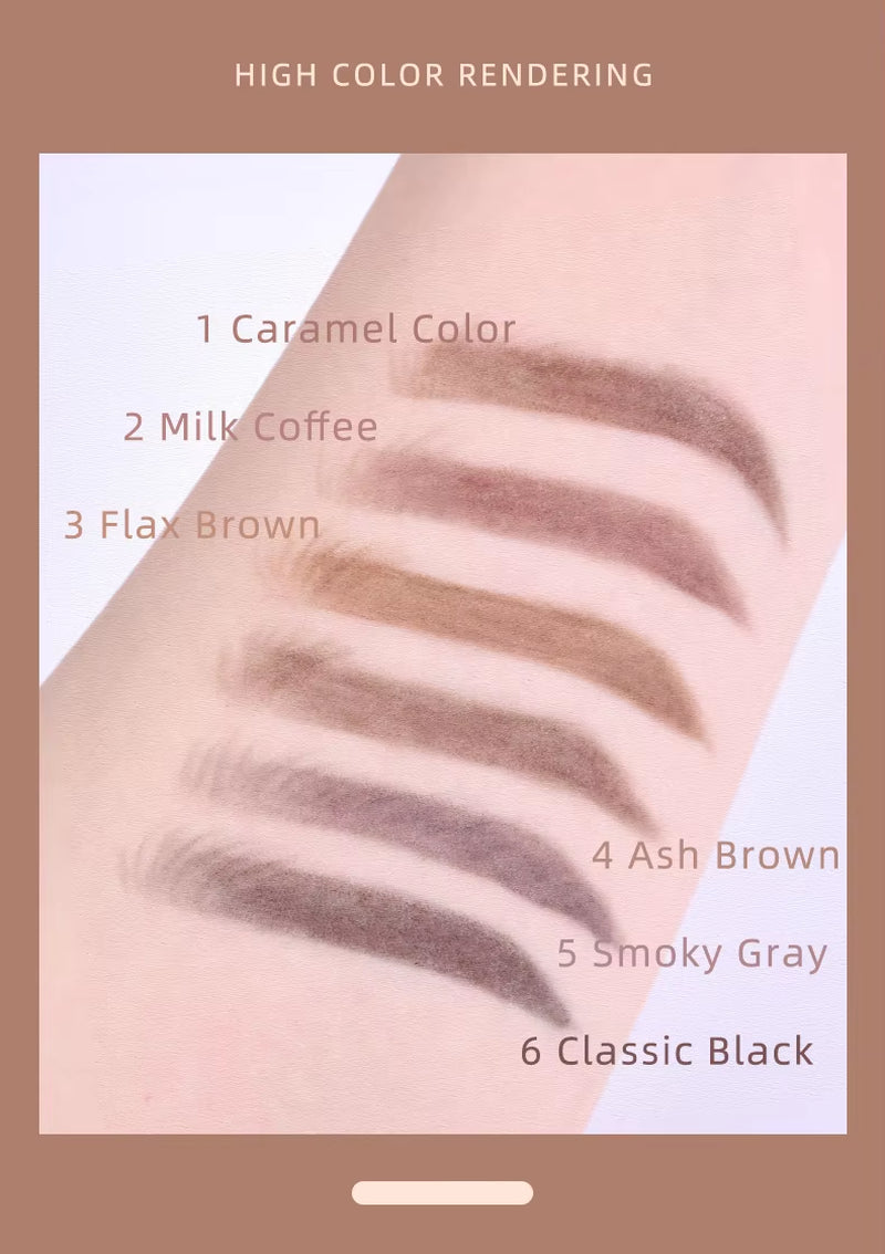 1.5Mm Ultra Fine Double-Ended Eyebrow Pencil () Waterproof Sweat-Proof Long Lasting Professional Eye Makeup for Women