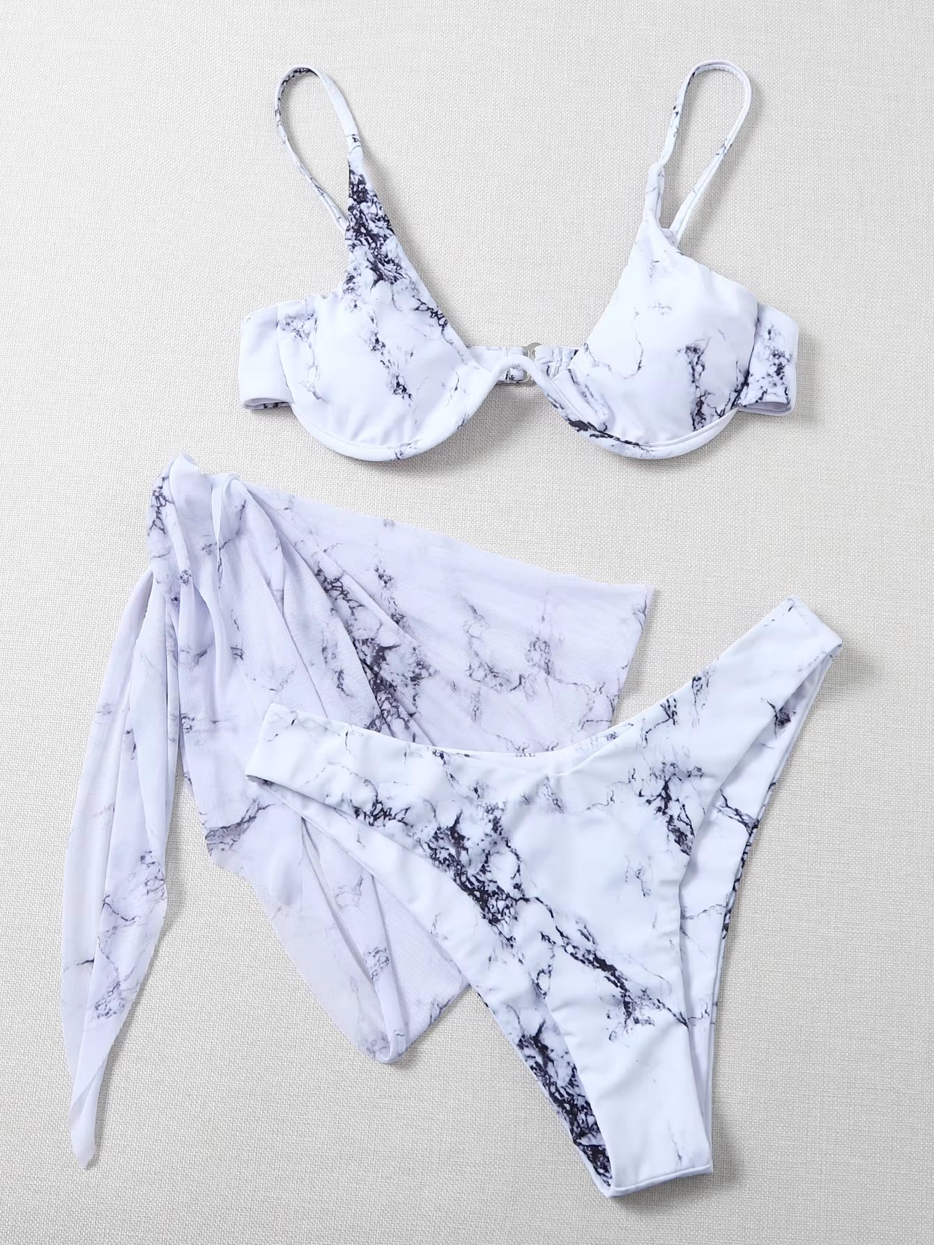 Marble Print Bikini
