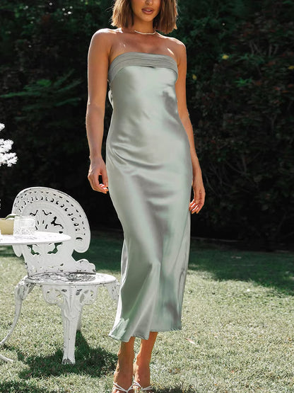 Silk Long Dress