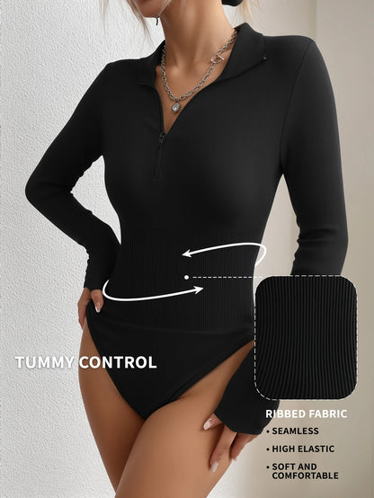 Elegant Compression Bodysuit – Long Sleeve