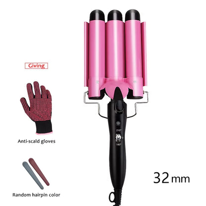 Hair Curling Iron Ceramic Professional Triple Barrel Hair Curler Egg Roll Hair Styling Tools Hair Styler Wand Curler Irons