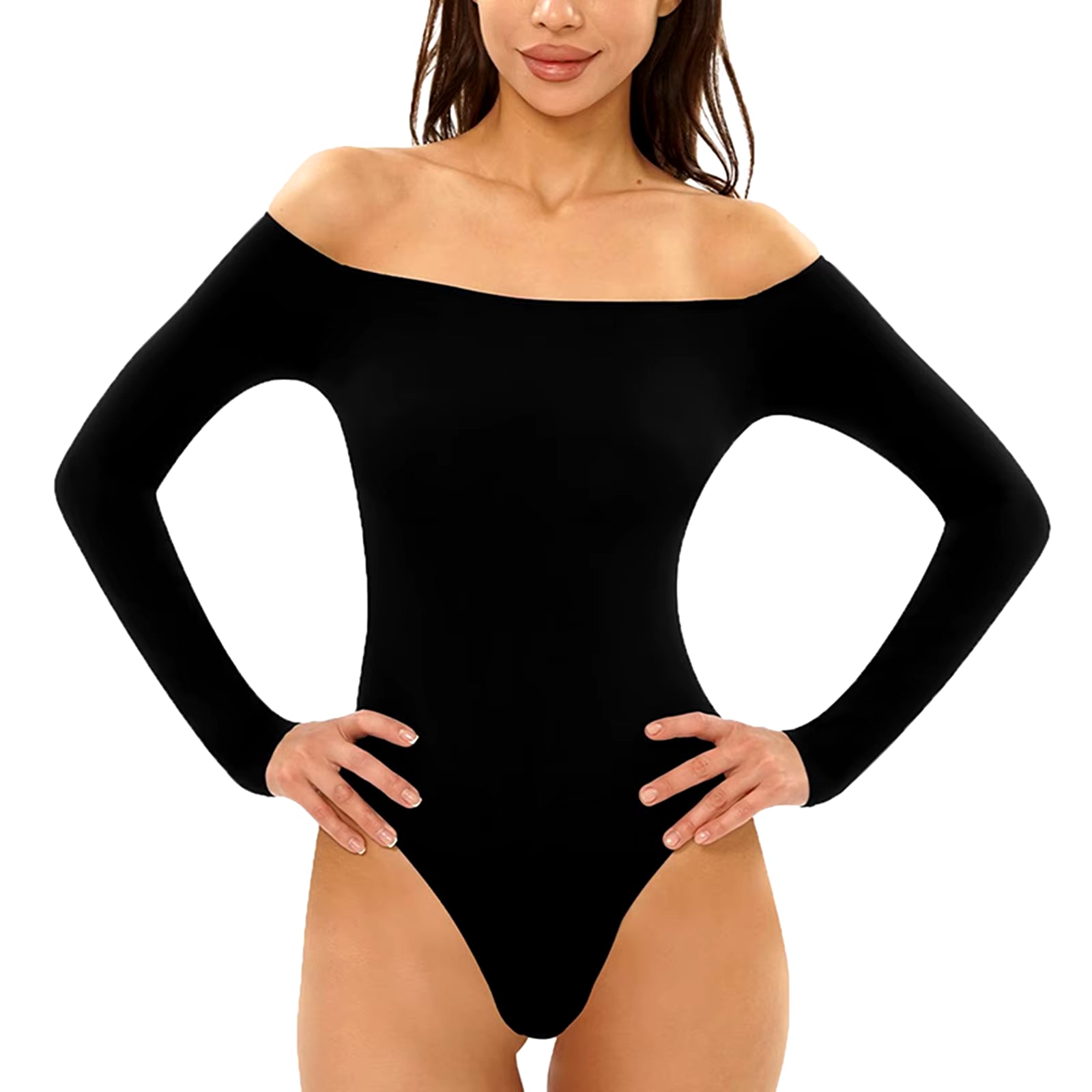 Women's Off-Shoulder Long Sleeve Body Suit